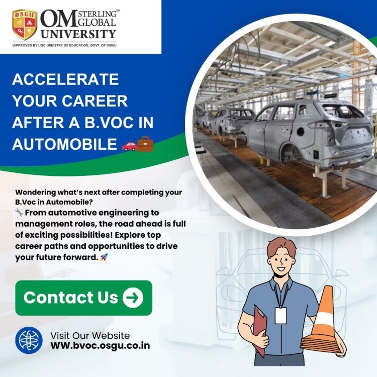 How to Choose a Career After a B.Voc in Automobile