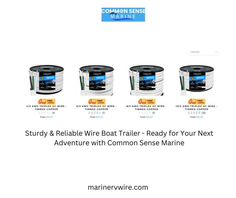 Sturdy & Reliable Wire Boat Trailer - Ready for Your Next Adventure with Common Sense Marine