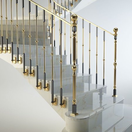 Stair Grill Design and Side Railing Design for Enhanced Aesthetic and Safety