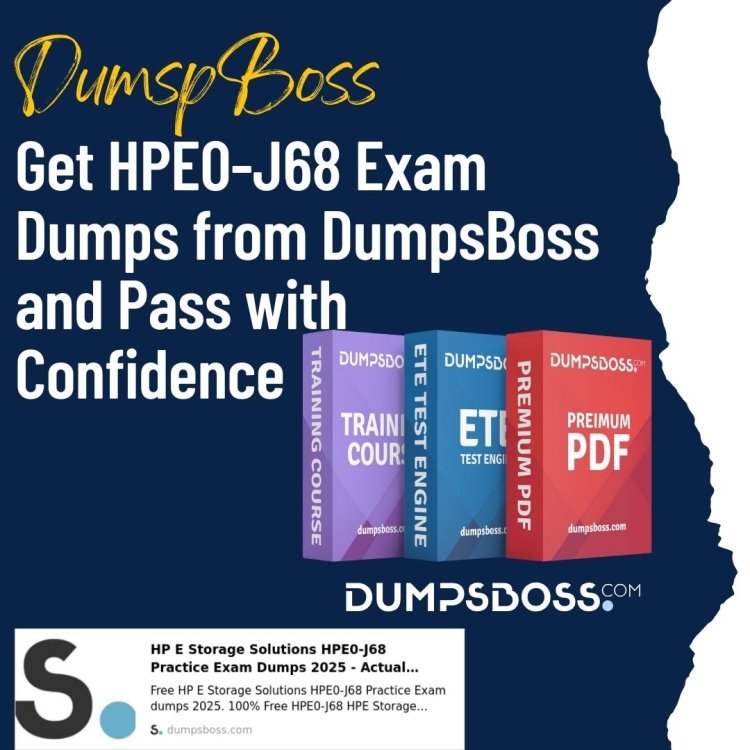 DumpsBoss: HPE0-J68 Exam Dumps You Can Trust